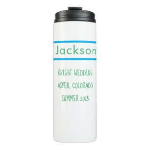 Wedding favour. Groomsman gift. Thermal Tumbler