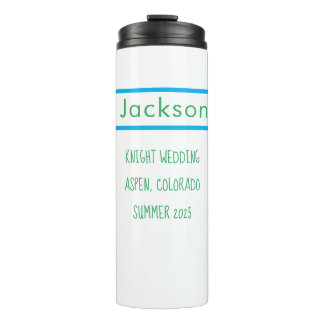 Wedding favour. Groomsman gift. Thermal Tumbler