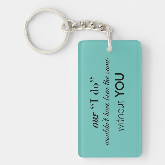 Wedding Favour Keychain (Front)