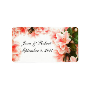 Wedding Favour Labels Floral
