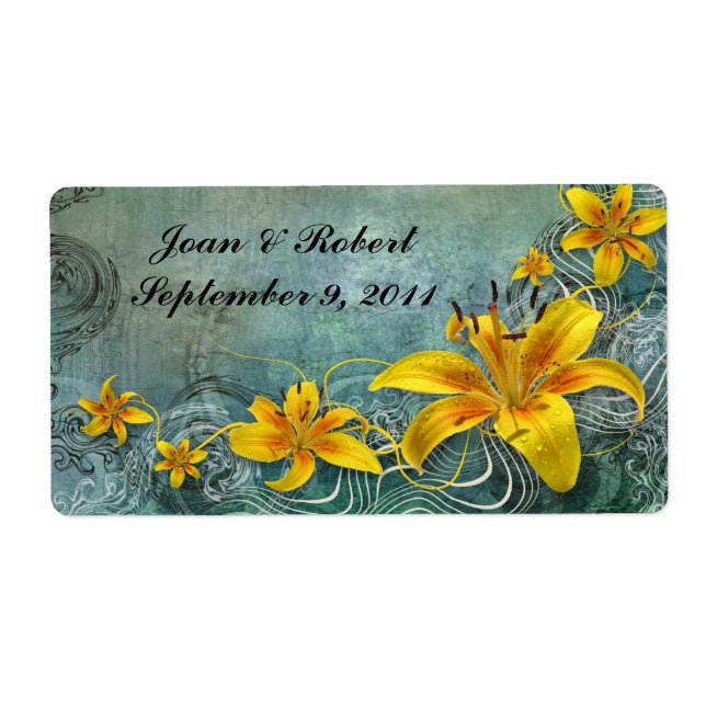 Wedding Favour Labels Vintage - Large (Front)