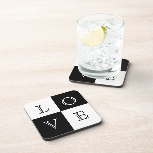 Wedding Favour Love Coaster Set (Right Side)