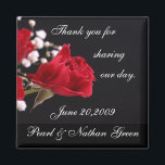Wedding Favour Magnets<br><div class="desc">One of our most popular designs on magnets to give a wedding favour! All text is fully customisable by you to suit your needs.</div>