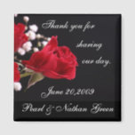 Wedding Favour Magnets<br><div class="desc">One of our most popular designs on magnets to give a wedding favour! All text is fully customisable by you to suit your needs.</div>