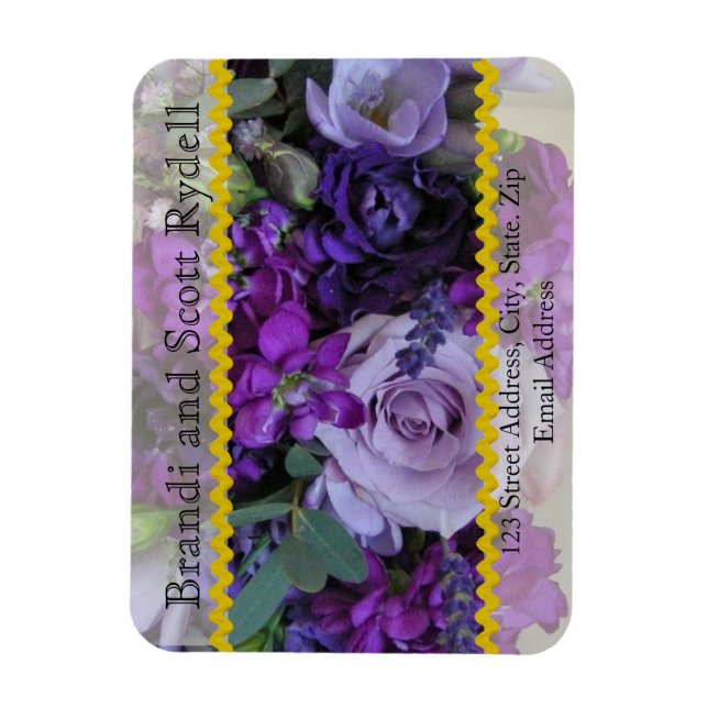 Wedding Favour Personalised Magnet Template (Vertical)