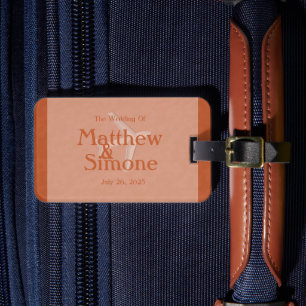 Wedding Favour Seating Chart Guide Luggage Tag