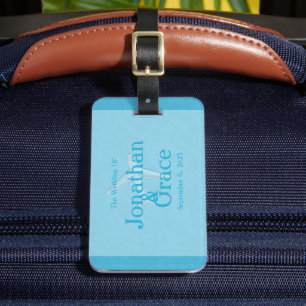 Wedding Favour Seating Chart Guide Luggage Tag