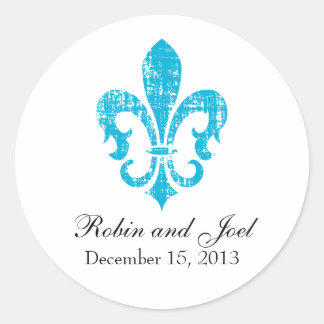 Wedding Favour Sticker | New Orleans | Turquoise