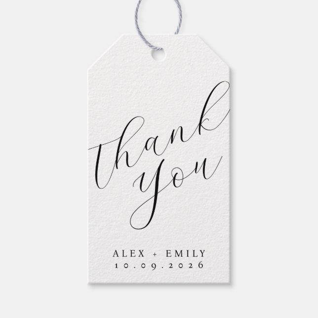 Wedding Favour Tag | Minimalist (Front)