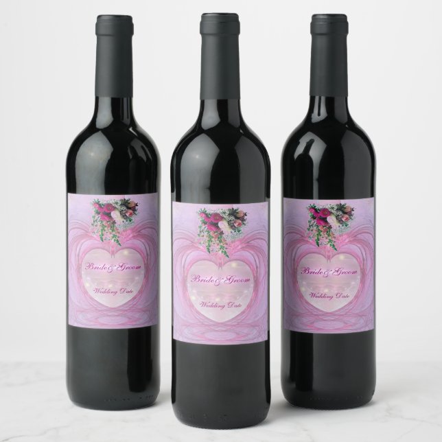 Wedding Favour Tag Wine Label (Bottles)