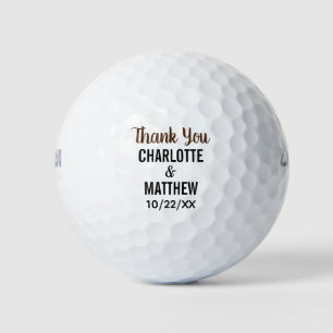 Wedding Favour Thank You Golf Balls