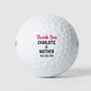 Wedding Favour Thank You Golf Balls