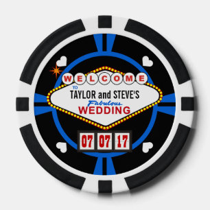 Wedding Favour Vegas Casino Poker Chips