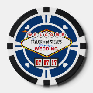 Wedding Favour Vegas Casino Poker Chips