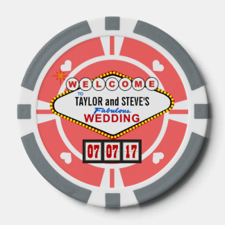 Wedding Favour Vegas Casino Poker Chips