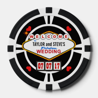 Wedding Favour Vegas Casino Poker Chips