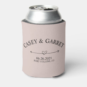 Wedding Favours, Beer Coozies, Bridal Party Gift Can Cooler