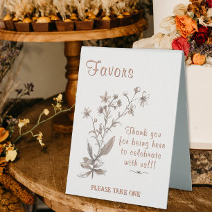 Wedding Favours Rustic Boho Wildflowers Copper