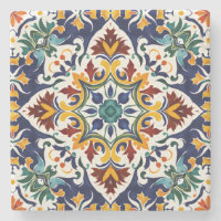 Wedding favours Talavera blue Mexican tile