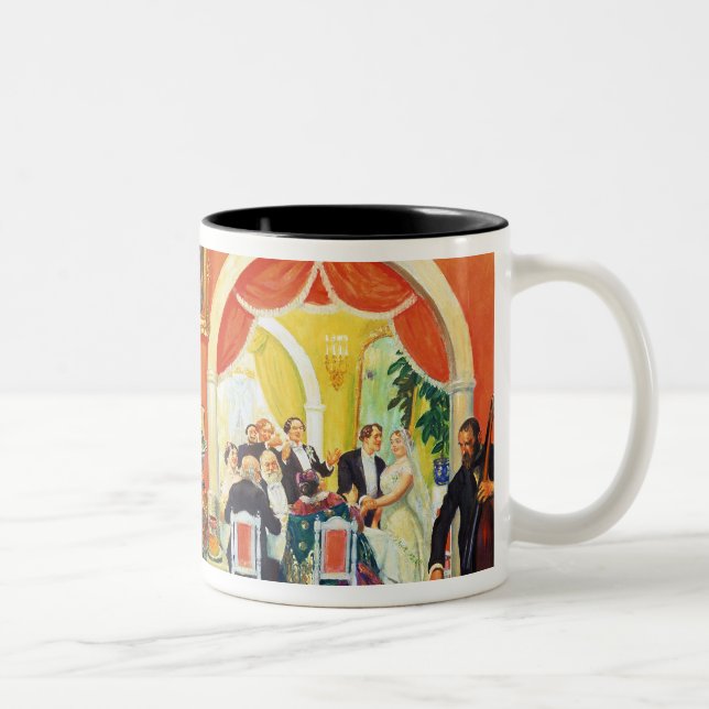 Wedding Feast, 1917 Two-Tone Coffee Mug (Right)