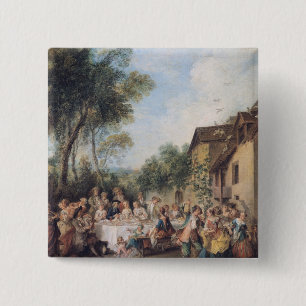 Wedding Feast in the Village 15 Cm Square Badge
