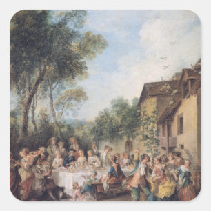 Wedding Feast in the Village Square Sticker