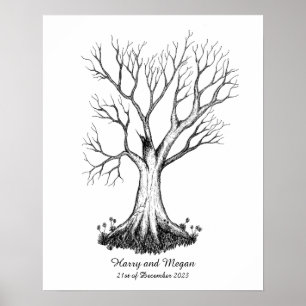 Wedding Fingerprint Guestbook - Poster