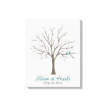 Wedding Fingerprint Tree – Classic Love Birds