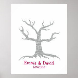 Wedding Fingerprint Tree Guestbook