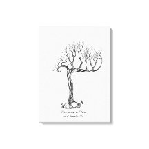 Wedding Fingerprint Tree Guestbook - Canvas