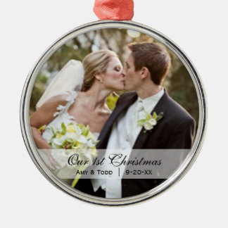 Wedding  |  First Christmas Photo Ornament