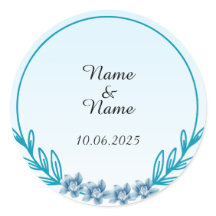 Wedding flavor stickers