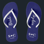 Wedding Flip Flops for Bridal Party, Beach Bride<br><div class="desc">Flip flops for your entire wedding party and guests for your wedding or bachelorette weekend.</div>