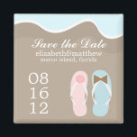 Wedding Flip Flops Magnet<br><div class="desc">Wedding flip flops custom magnets.
 Matching items</div>
