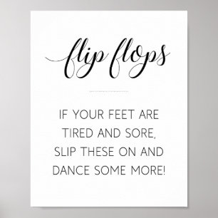 Wedding Flip Flops Sign - Alejandra
