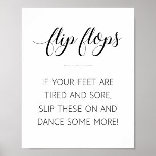 Wedding Flip Flops Sign - Alejandra