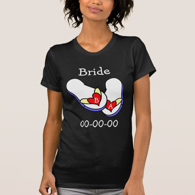 Wedding Flip Flops T-Shirt (Front)