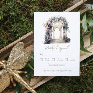 Wedding Floral Arch RSVP Card
