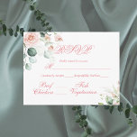Wedding Floral Elegant Pink Script RSVP Budget Postcard<br><div class="desc">Elegant pink watercolor floral RSVP budget postcard with soft eucalyptus and a beautiful fancy script and a simple typography. Such a simple yet chic wedding RSVP. Just what you’ve been looking for. A beautiful reminder card in a budget postcard form. Customise as needed. To customise click the "customise further" link...</div>