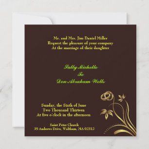 Wedding Floral Invitation