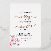 Wedding Floral Invitation