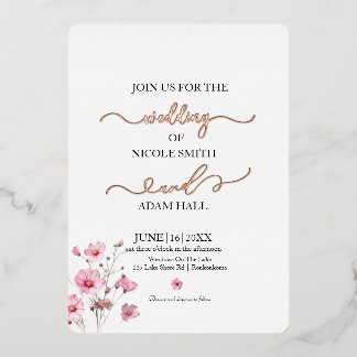Wedding Floral Invitation