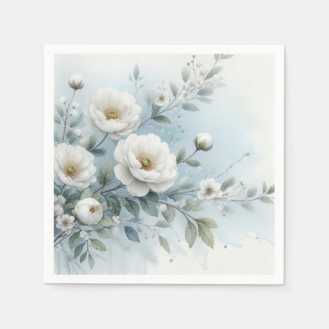 wedding floral napkin (Front)