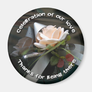 Wedding Flower & Ribbon Magnet