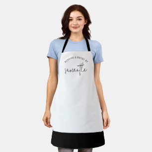 Wedding Flowers by Name Florist Business Uniform Apron