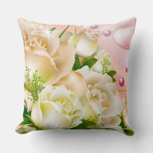 Wedding flowers cushion