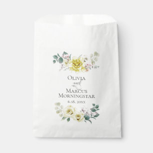 Wedding Flowers Sunny Cheery Yellow Favour Bag