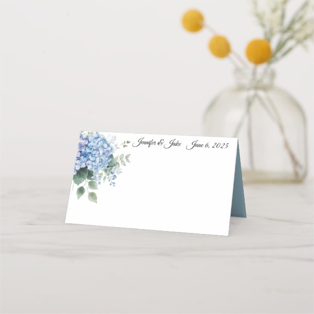 Wedding Folded Name Place Card (Front)