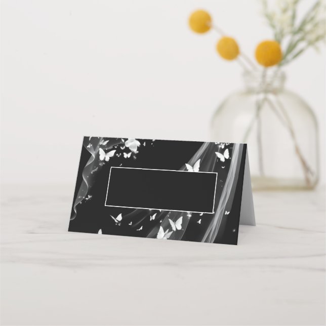 Wedding Folded Name Place Card (Front)