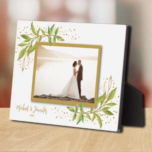 Wedding Frameless Photo Tabletop Easel Back Plaque